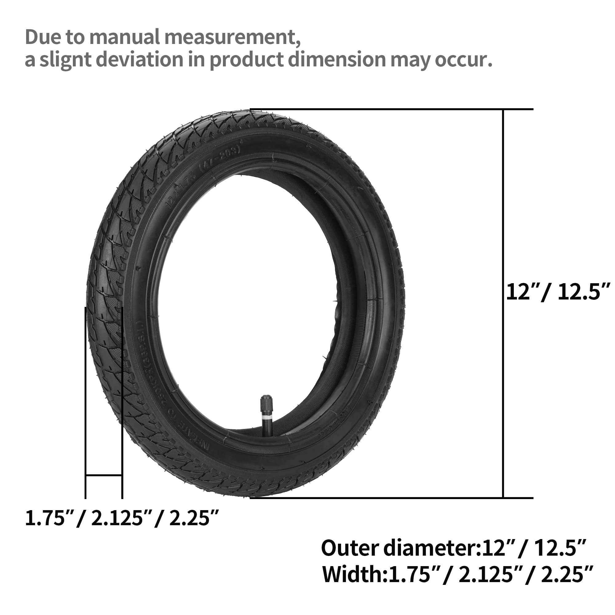 WEIYINGSI inner tube with durable butyl rubber for reliable air retention.