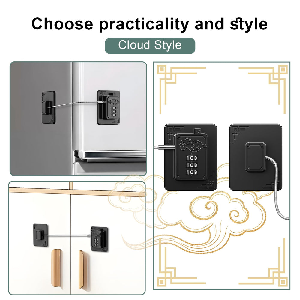 Welangle refrigerator lock keyless 3-digit code setup demonstrates secure access.