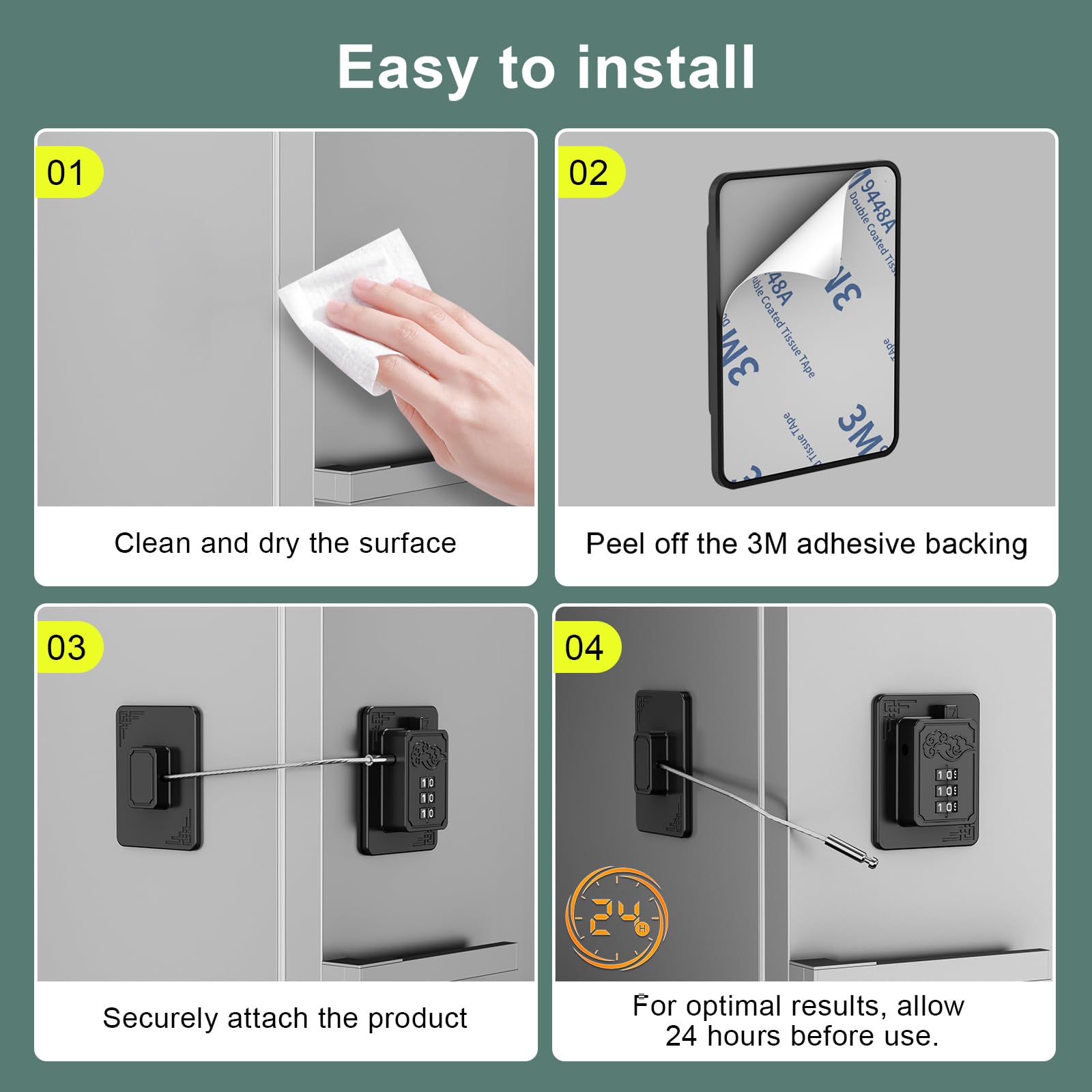 Welangle locks fit fridges, cabinets, drawers, and wardrobes for versatile use.