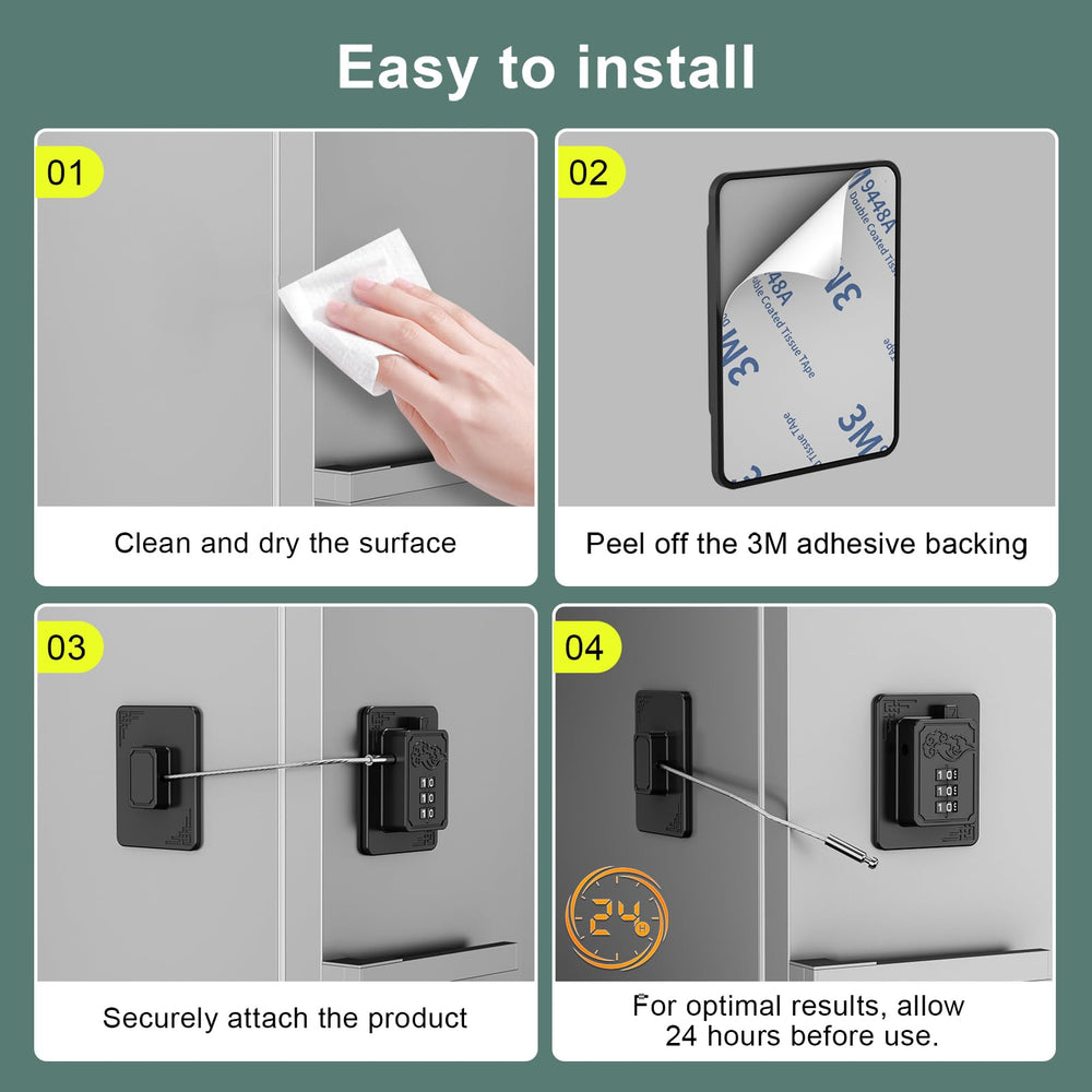 Welangle locks fit fridges, cabinets, drawers, and wardrobes for versatile use.