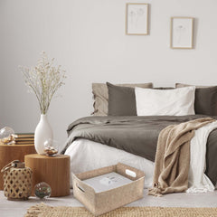 Welaxy basket folded for compact storage in small spaces