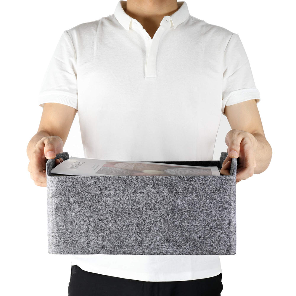 Welaxy storage baskets sturdy 40 lbs capacity for heavier items when organized.