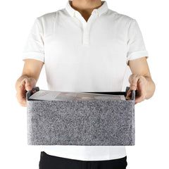 Welaxy storage baskets sturdy 40 lbs capacity for heavier items when organized.