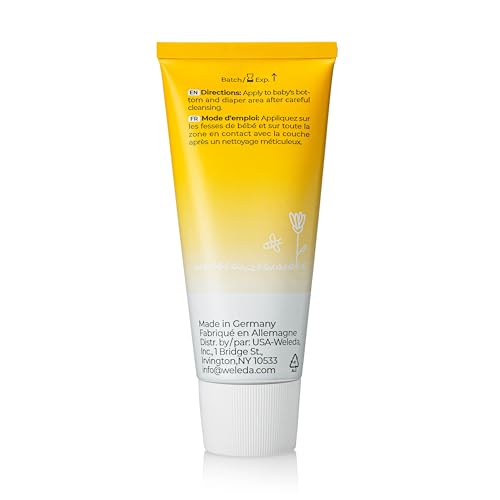 Calendula chamomile oil blend within Weleda baby care line.