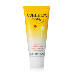 Weleda Baby Calendula Diaper Cream tube nourishes delicate diaper-area skin.