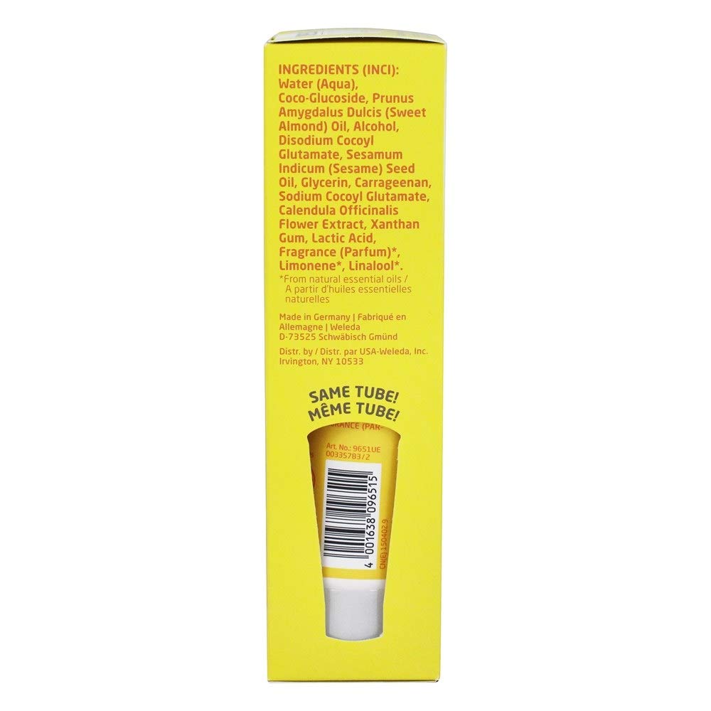 Weleda Calendula Shampoo Body Wash calendula flowers highlighting natural botanicals
