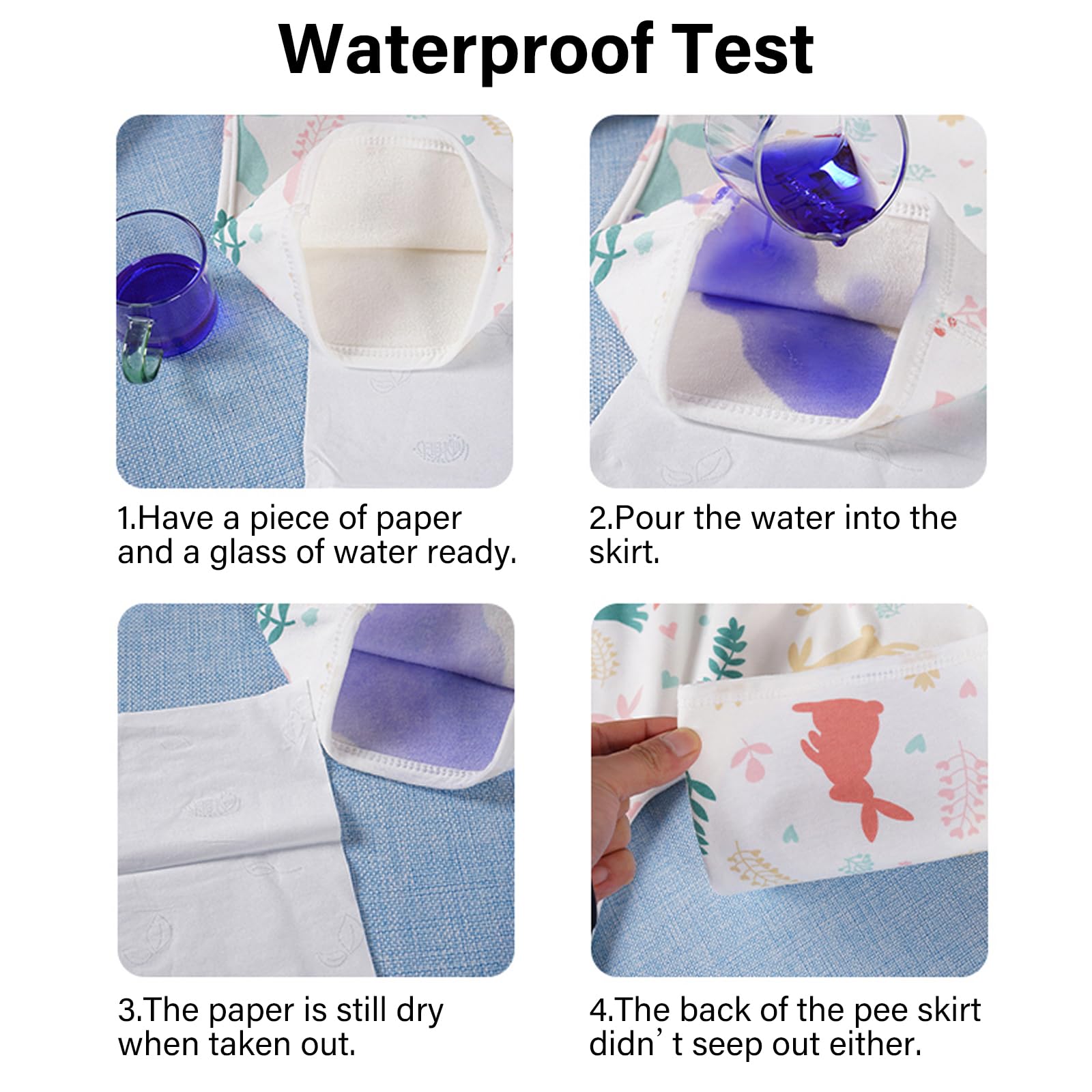WELOMELO elastic waistband design aids easy wear and removal.