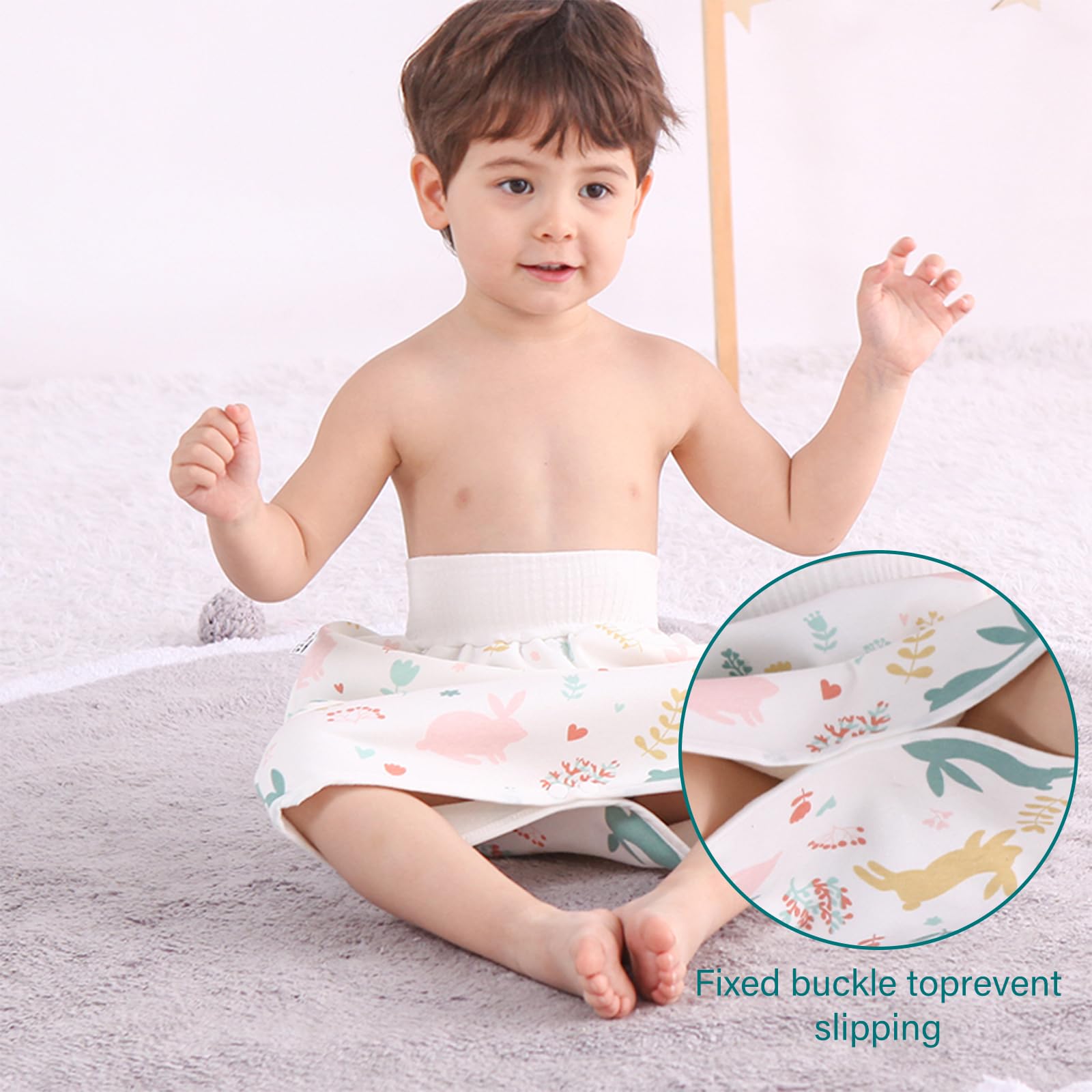 WELOMELO inner towel cotton detail provides moisture absorption for dry comfort.