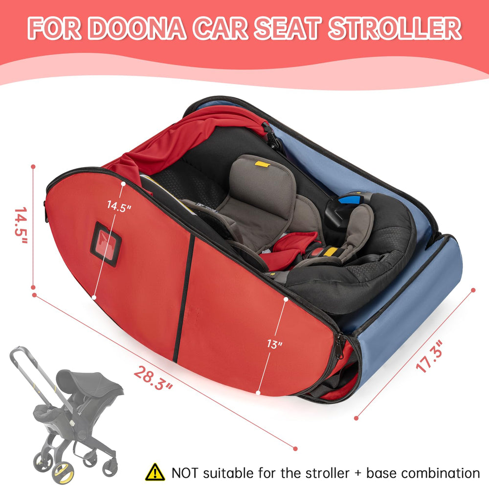 Weliday padded bag with side pockets keeps wipes, phone, and cards within easy reach.