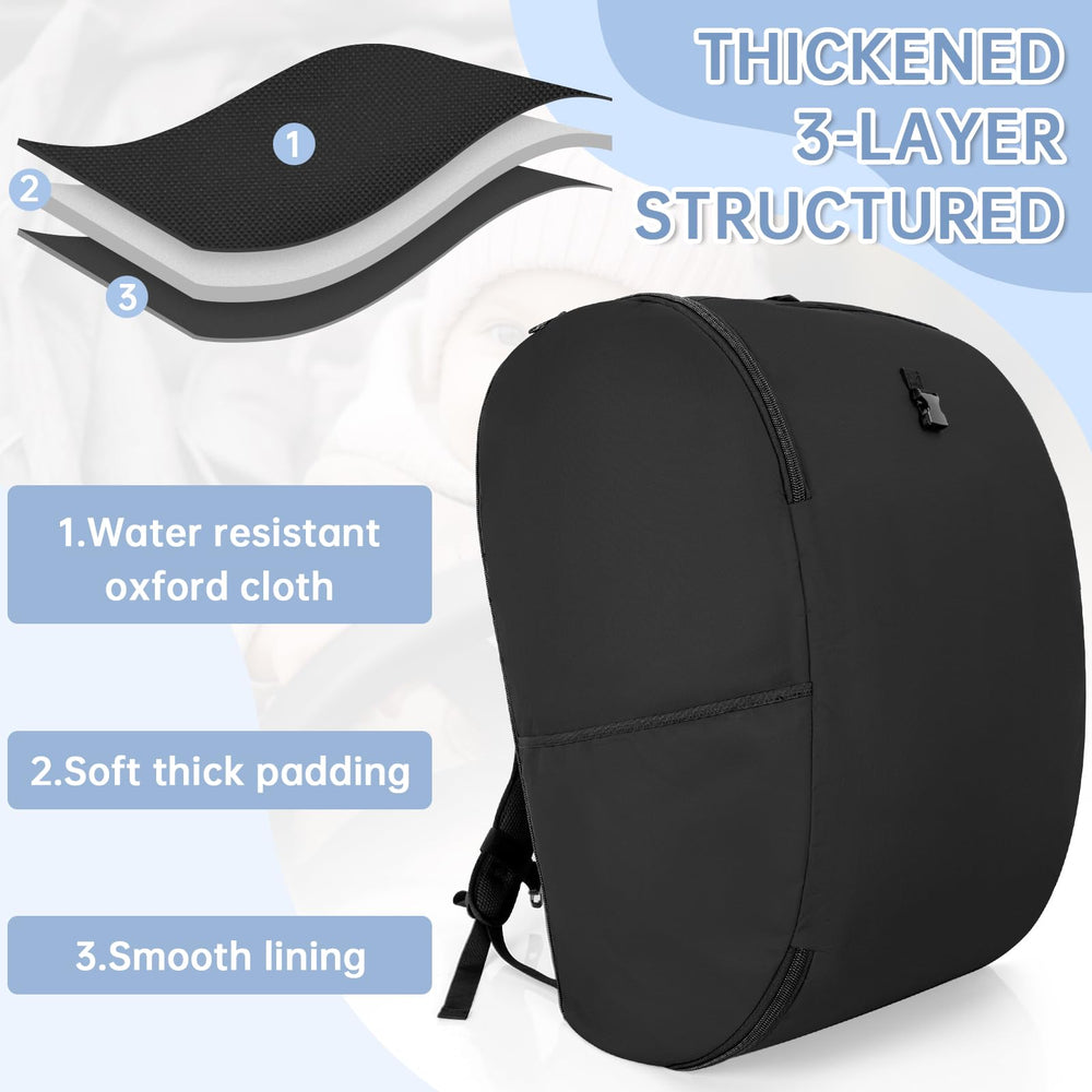 WELIDAY foldable car seat bag demonstrates compact storage when not in use