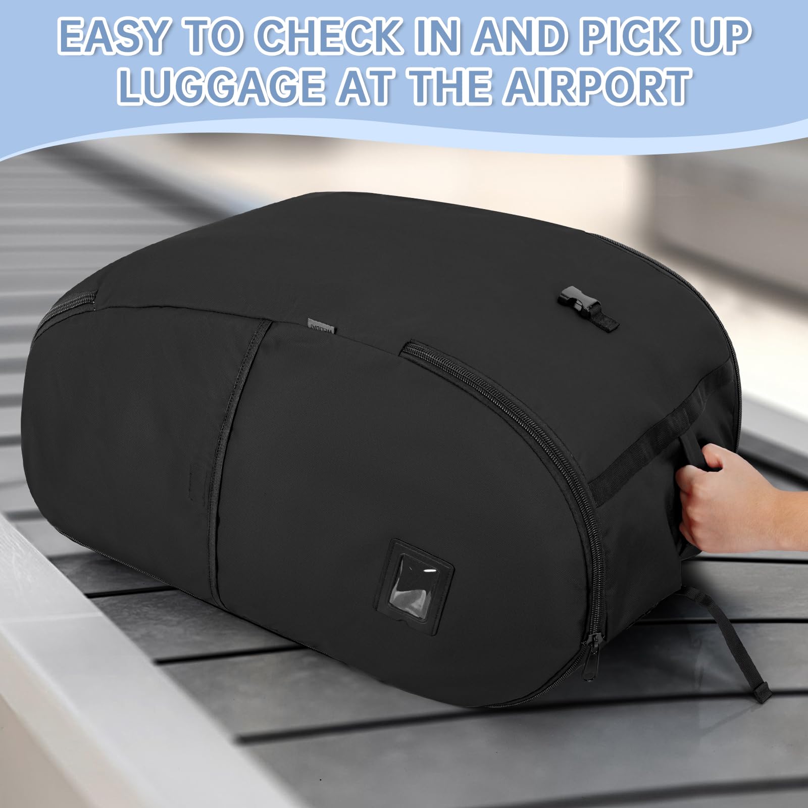 WELIDAY waterproof and scratch resistant material protects contents during travel