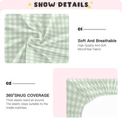 Wellday crib sheet is easy to care for and machine washable