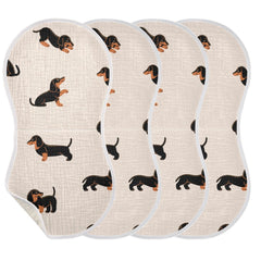 Wellday burp cloths back stitching detail for durability