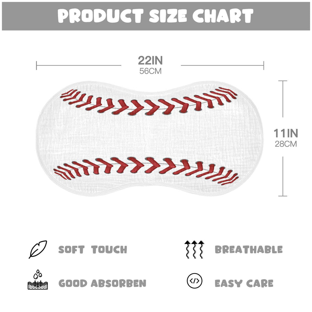 Wellday burp cloths close-up, multi-layer fabric and precise stitching