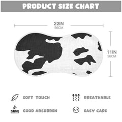Bottom TPU waterproof layer visible on Wellday burp cloths protects clothes.