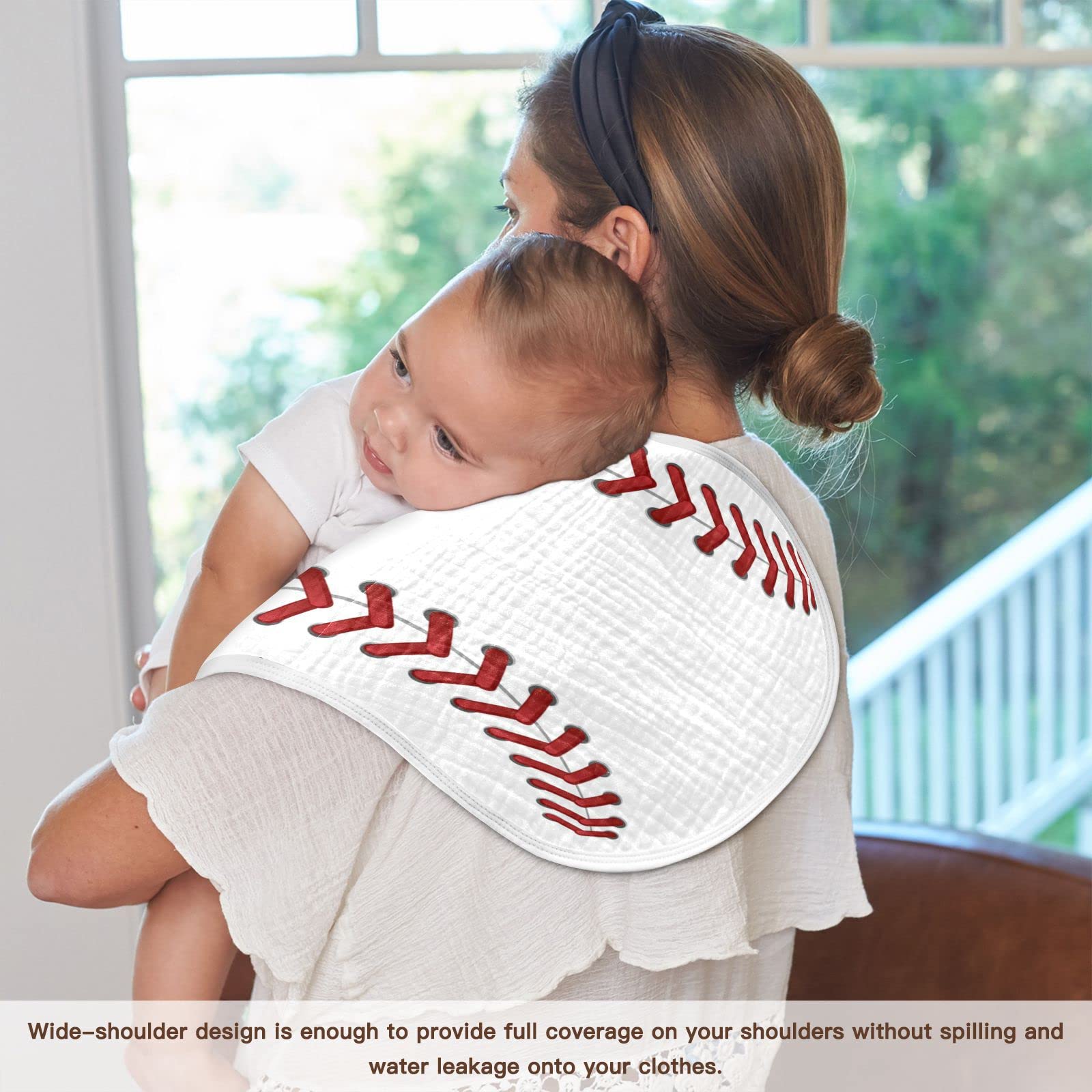 Wellday burp cloths waterproof bottom layer close-up