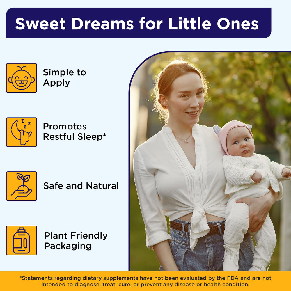 Wellements Nighttime Tooth Oil applied to baby's gums before bed