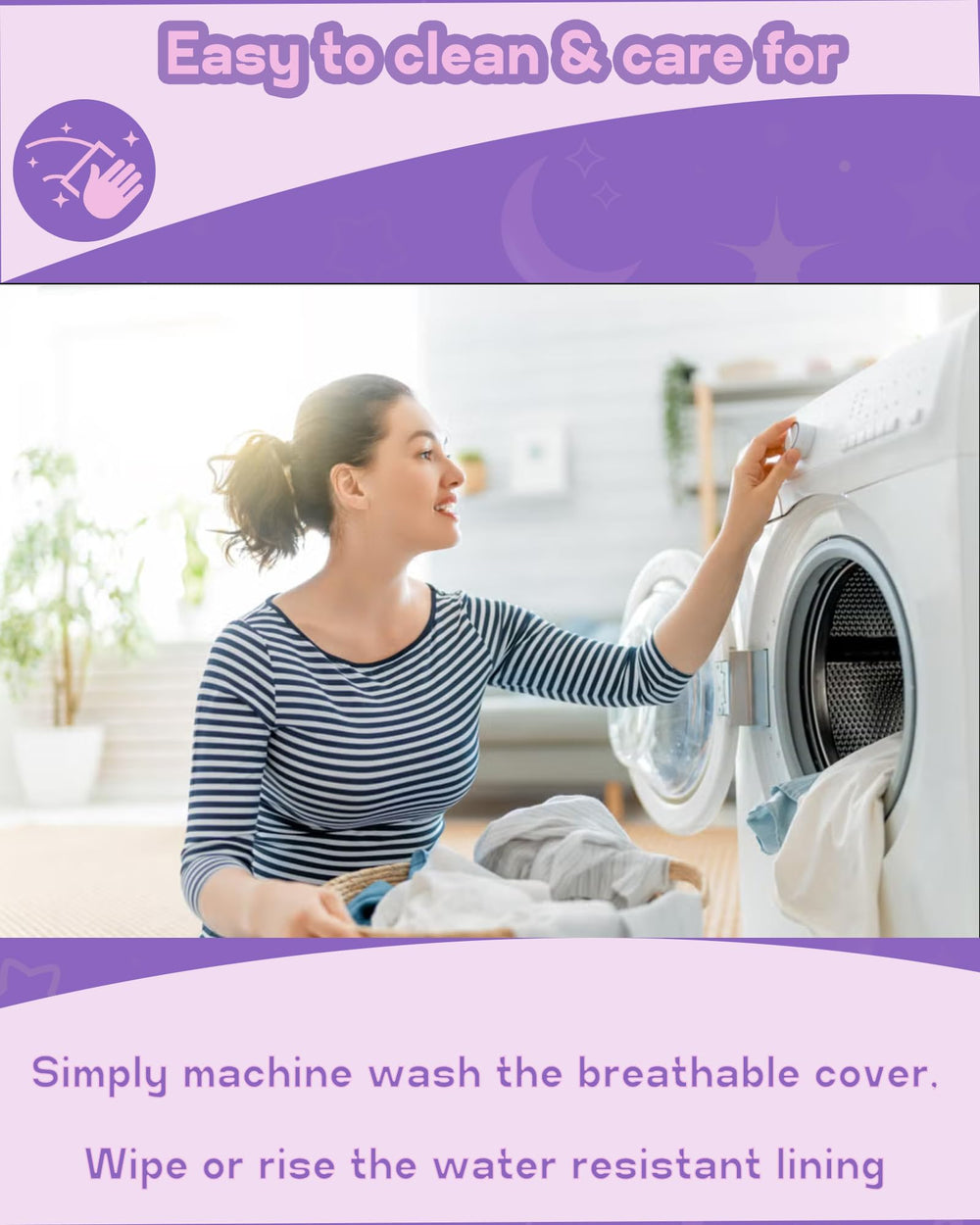 WELLZEE non-toxic cotton PU fabric for baby safety