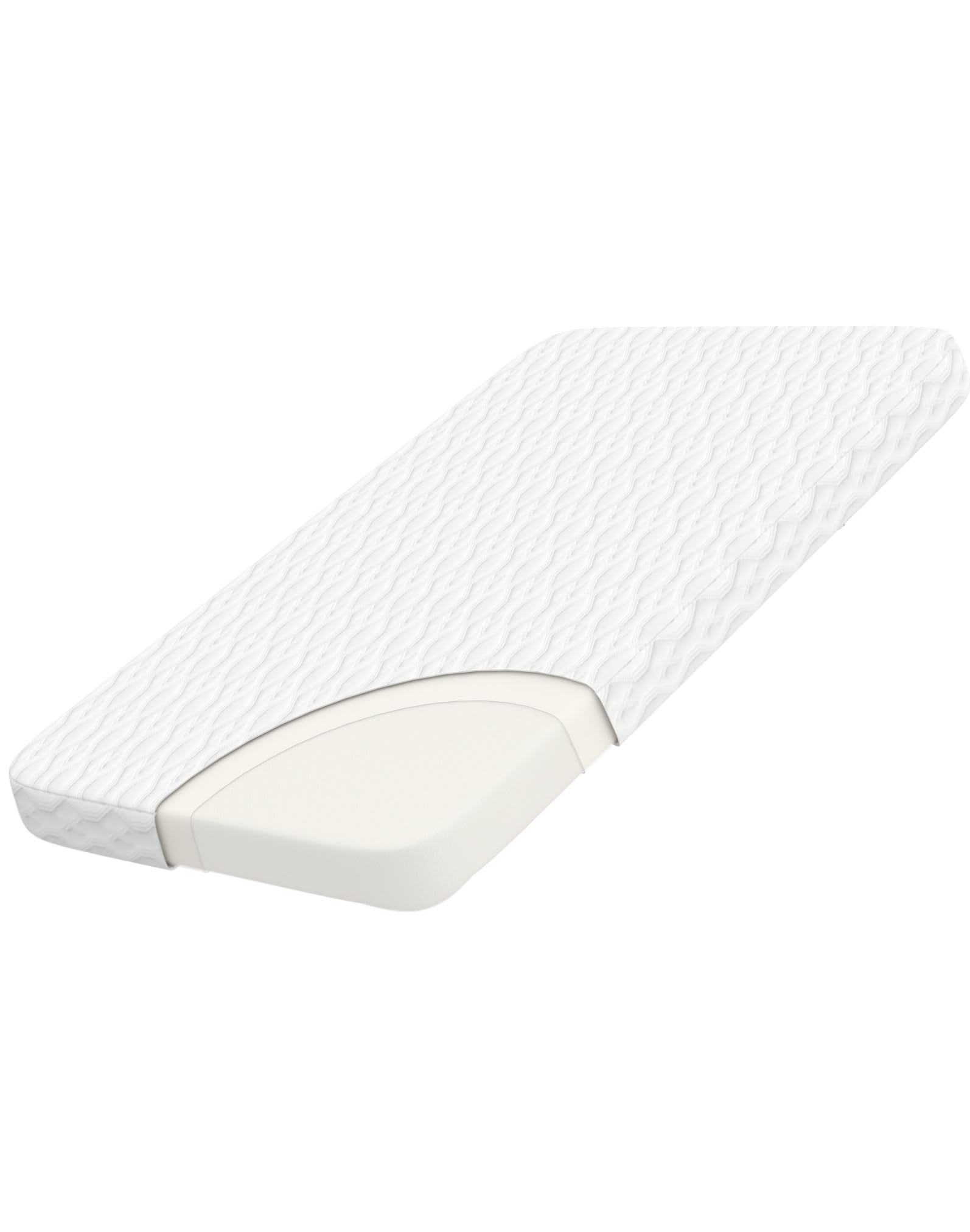 WELLZEE rectangle bassinet mattress foam-1-5-inch for gentle, supportive sleep