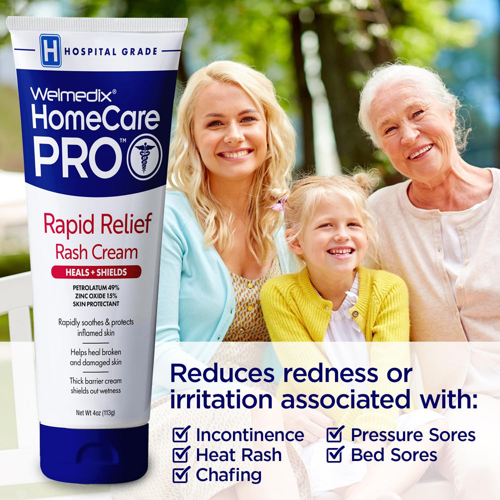 Welmedix HomeCare Pro Calendula and white birch ingredients offer gentle soothing.