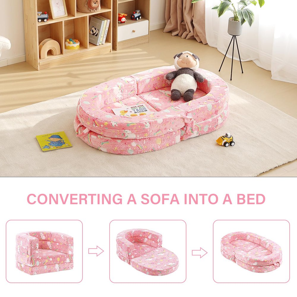 Welnow portable toddler bed with handles for easy travel.
