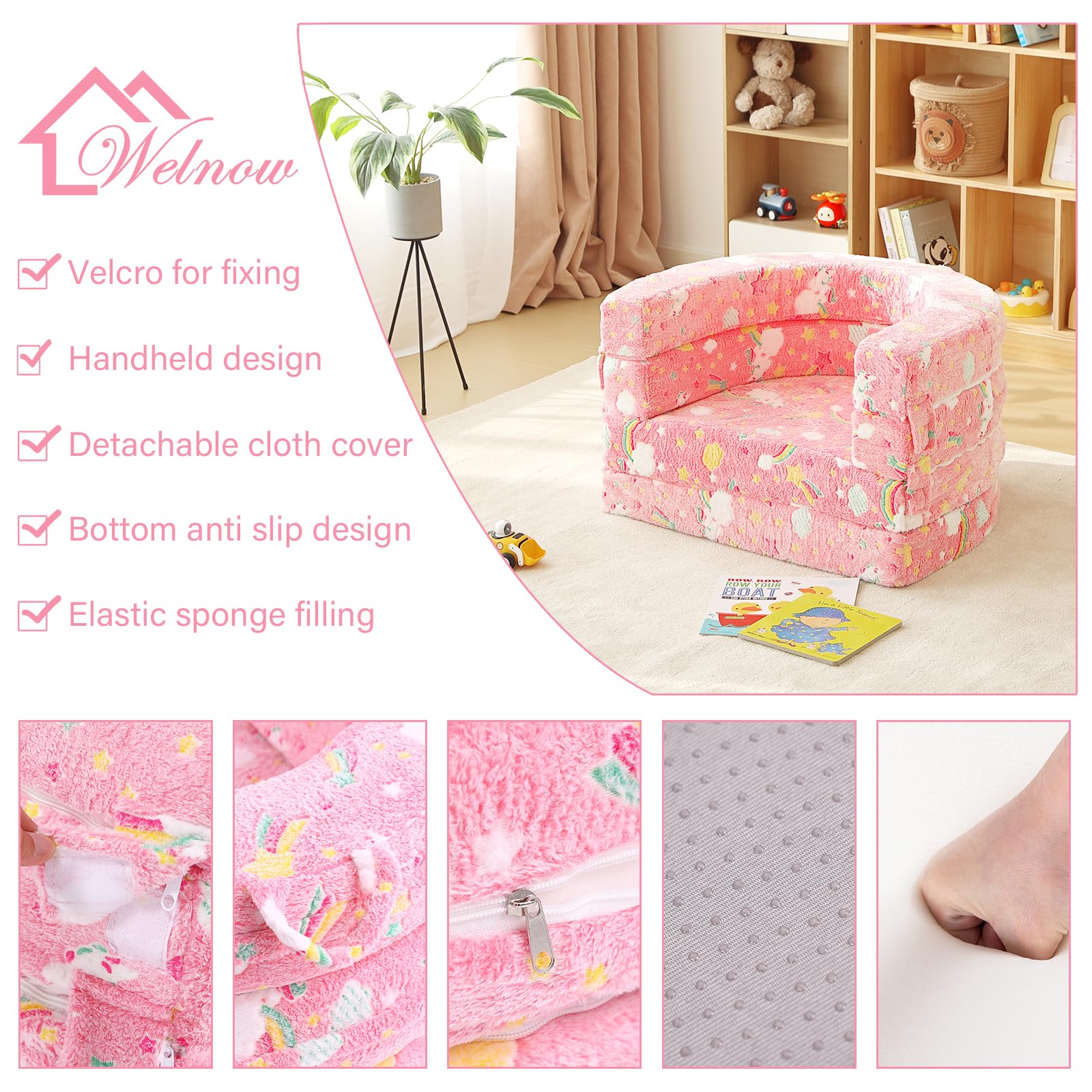 Welnow washable cover keeps the toddler bed clean after adventures.