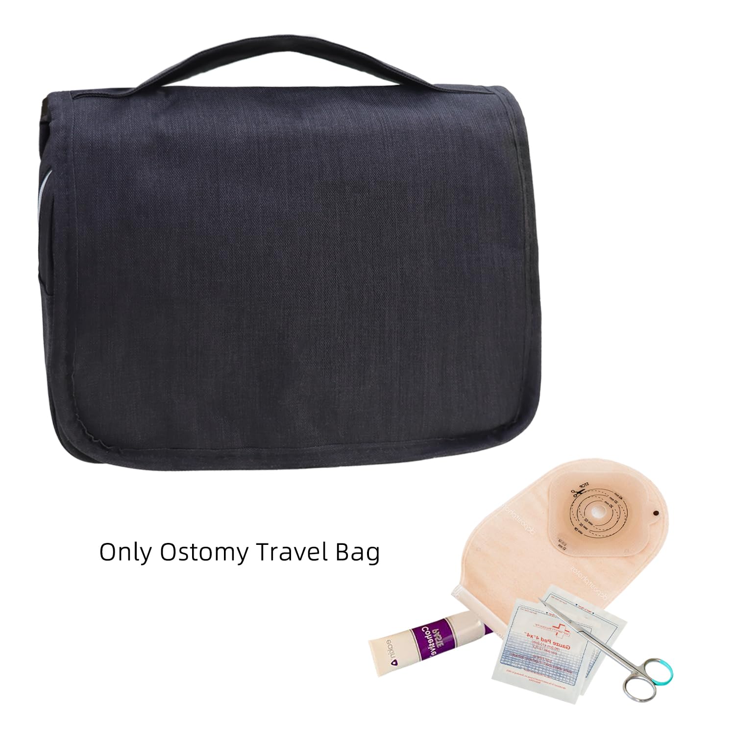 Welsoon Ostomy Travel Bag travel-ready and ideal for carry-on packing.