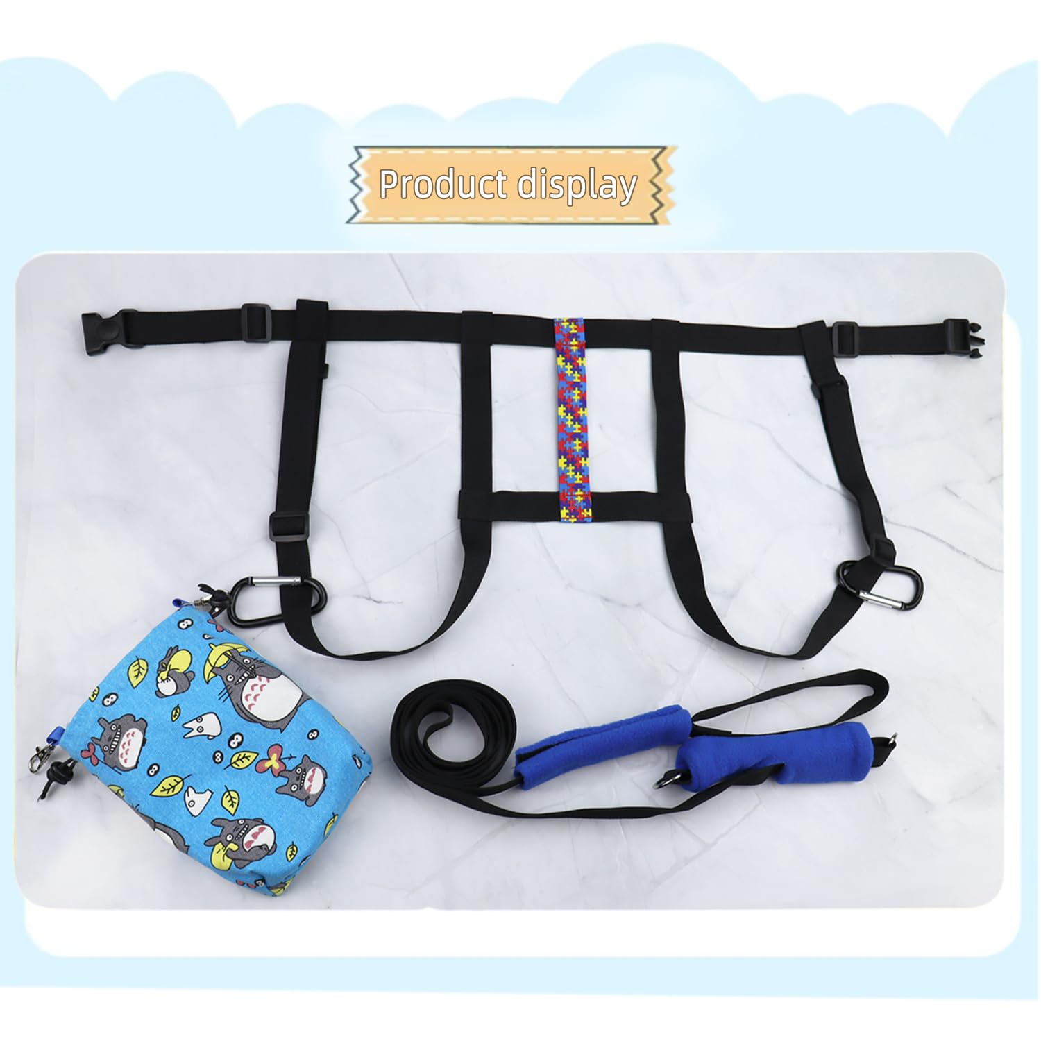 Welsoon walking harness detachable puzzle for calm, easier outings.
