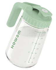 WEMOH 32oz pitcher with wide mouth for easy cleaning and filling.