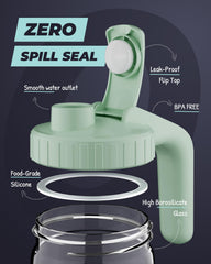 WEMOH 3x-thick borosilicate glass resists cracks and thermal shock.