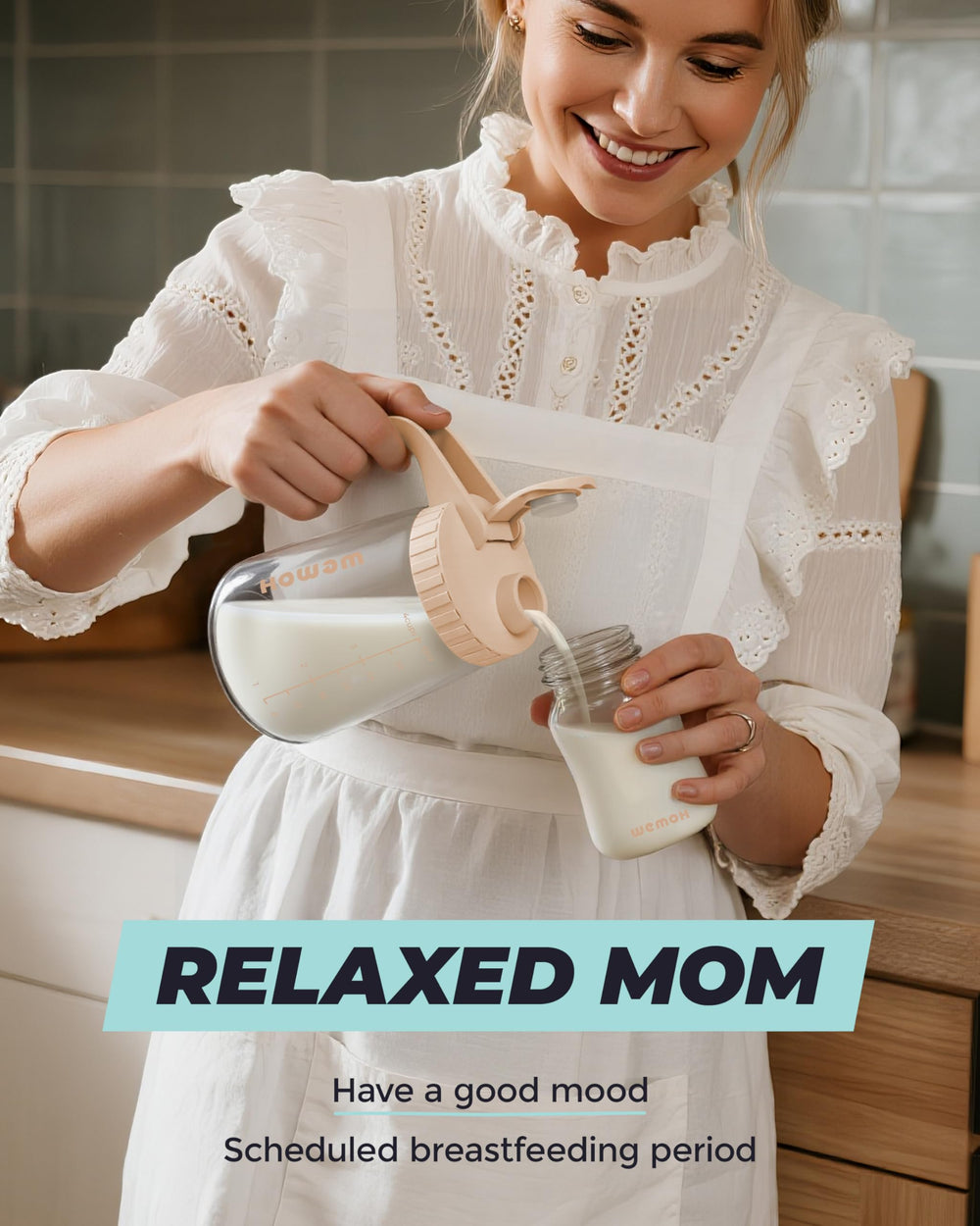 WEMOH versatile pitcher doubles as formula mixer for busy routines.