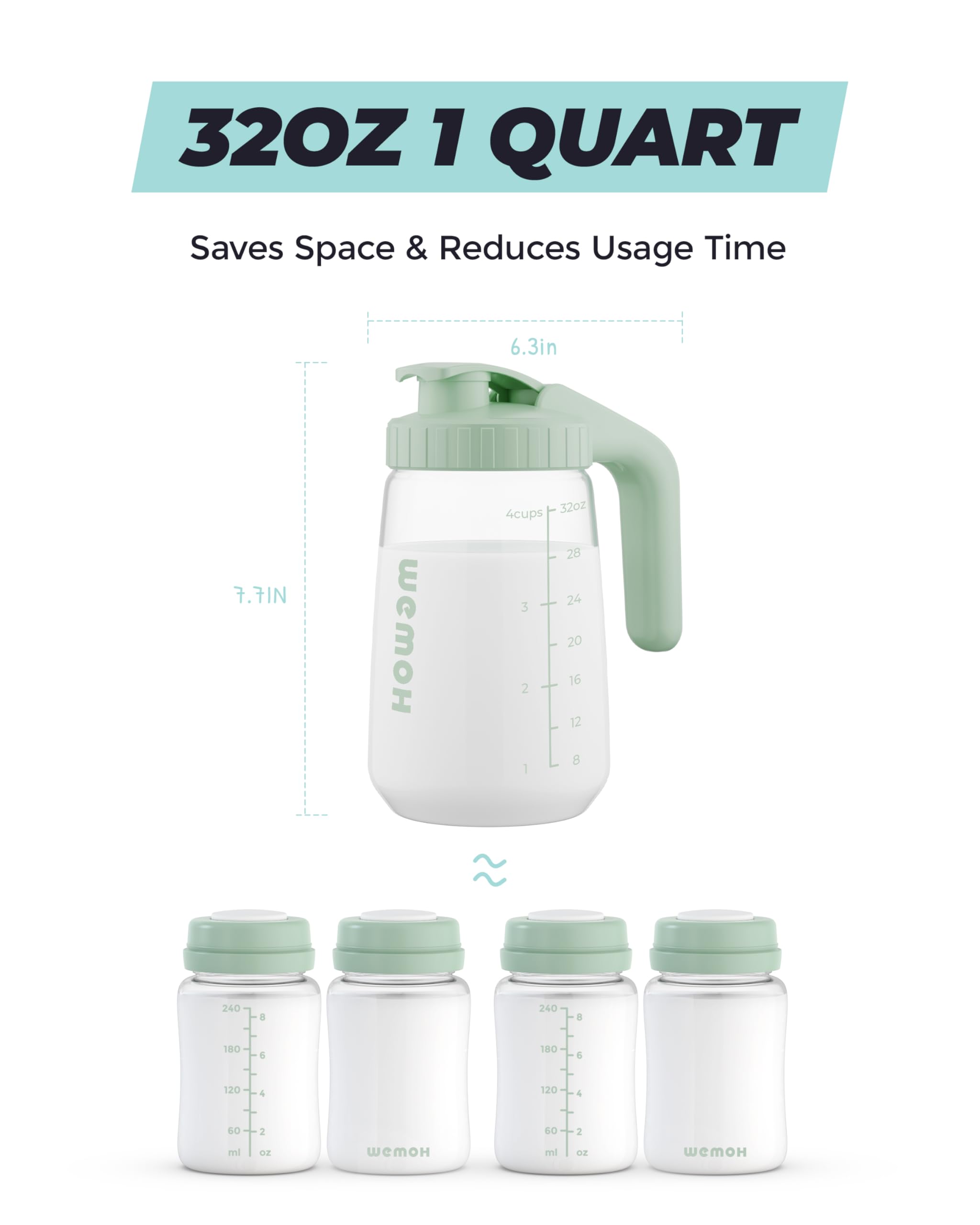 WEMOH doubles as a formula mixer for quick, on-demand preparation.