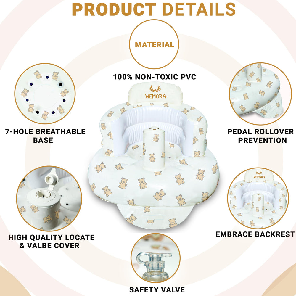 WEMORA seat serves as a thoughtful growth companion for babies.