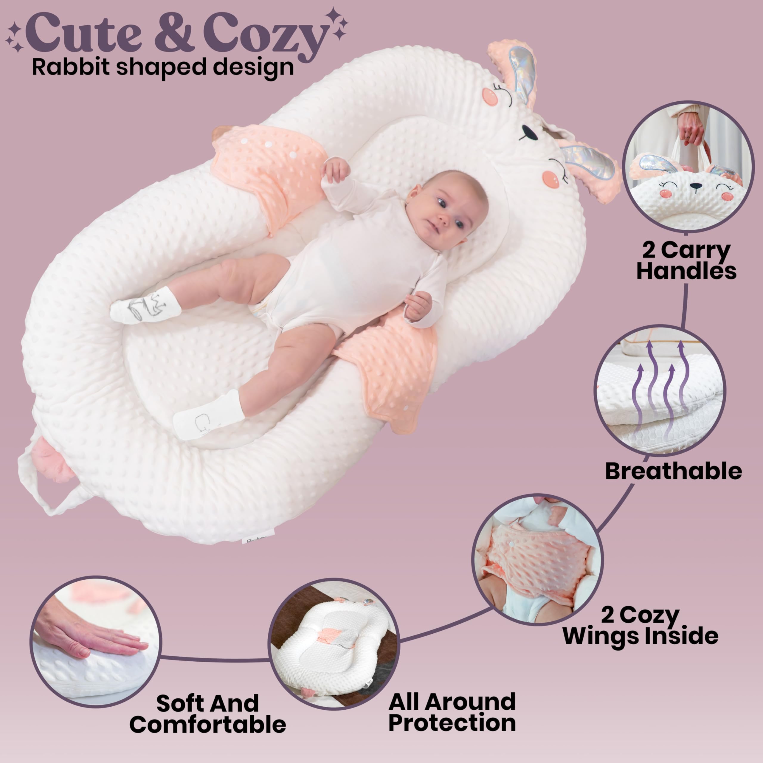 Lightweight WENDIWAY pillow shows portable design for use around the home or on trips.