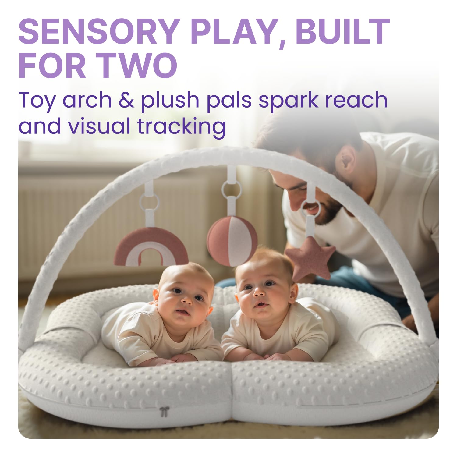 WENDIWAY twins play mat supports tummy time and early motor exploration.