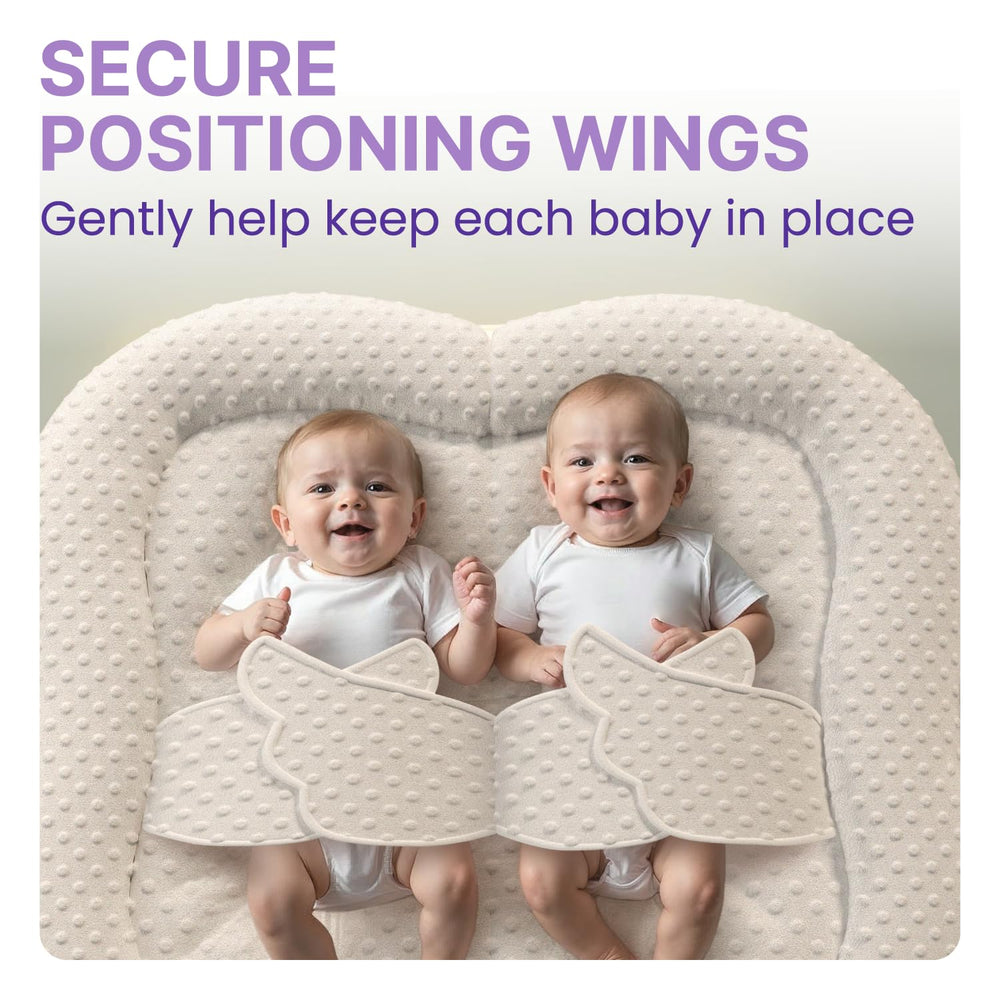 WENDIWAY twins play mat soft side panels cradle baby safely during calm playtime.