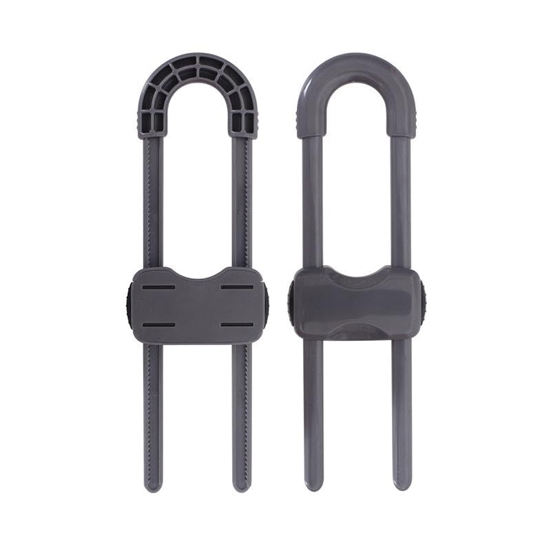 WENPENG 10-pack grey cabinet locks ready for baby proofing.