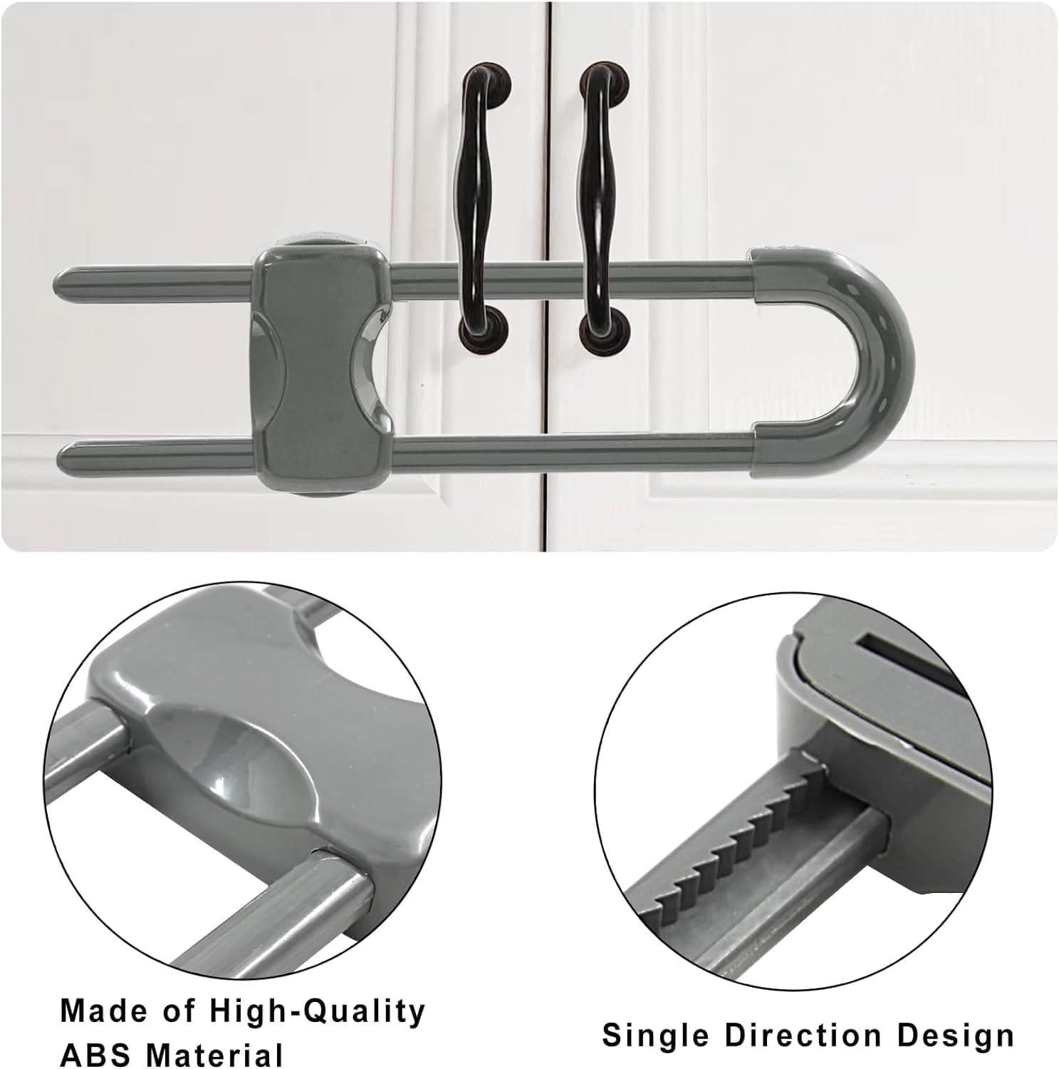 WENPENG lock close-up highlights durable ABS construction for long-lasting use.