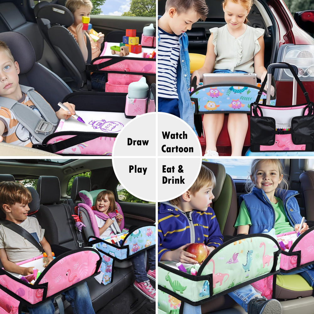 WENRENER 600D Oxford material travel tray in use during travel