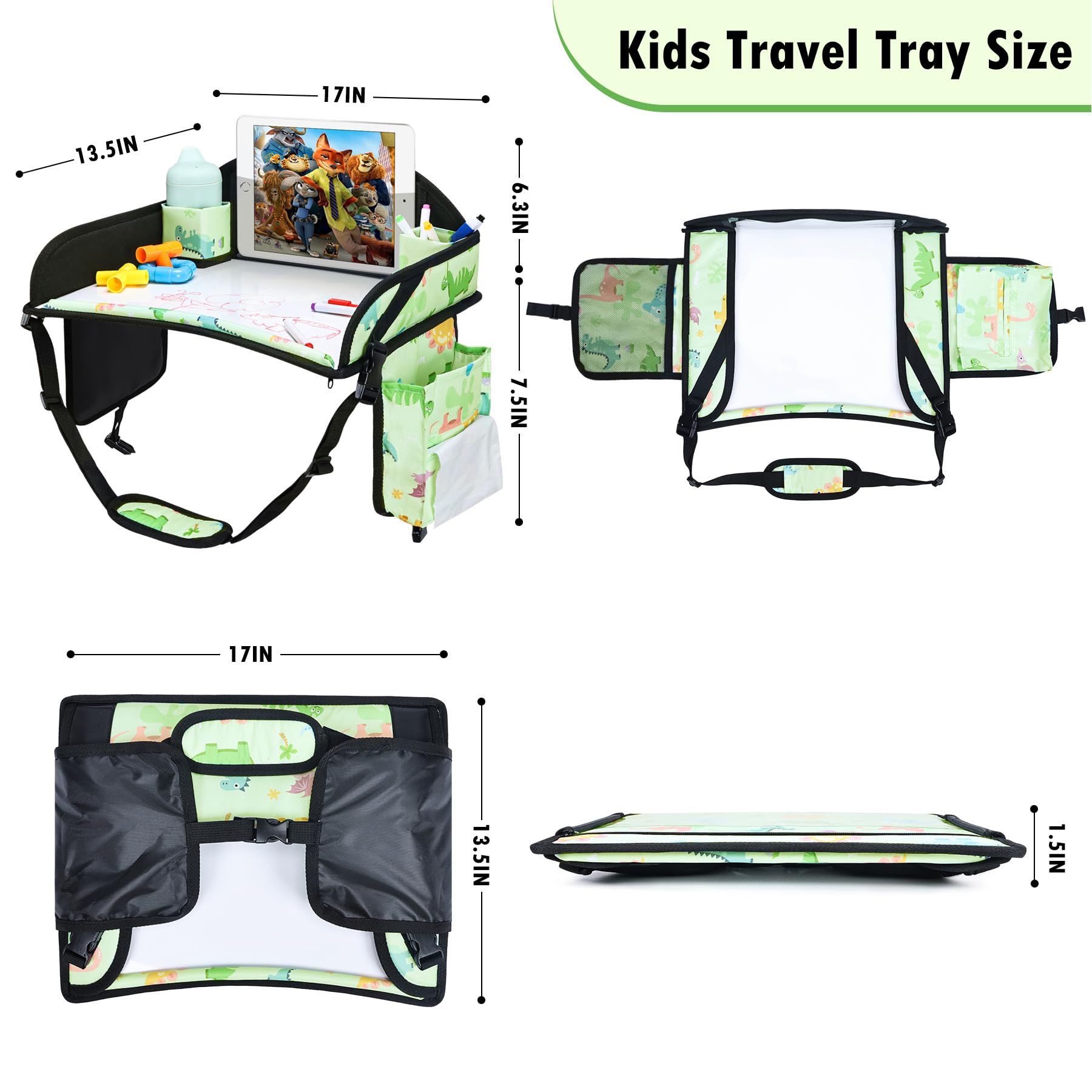 WENRENER airplane-compatible travel tray for kids on board