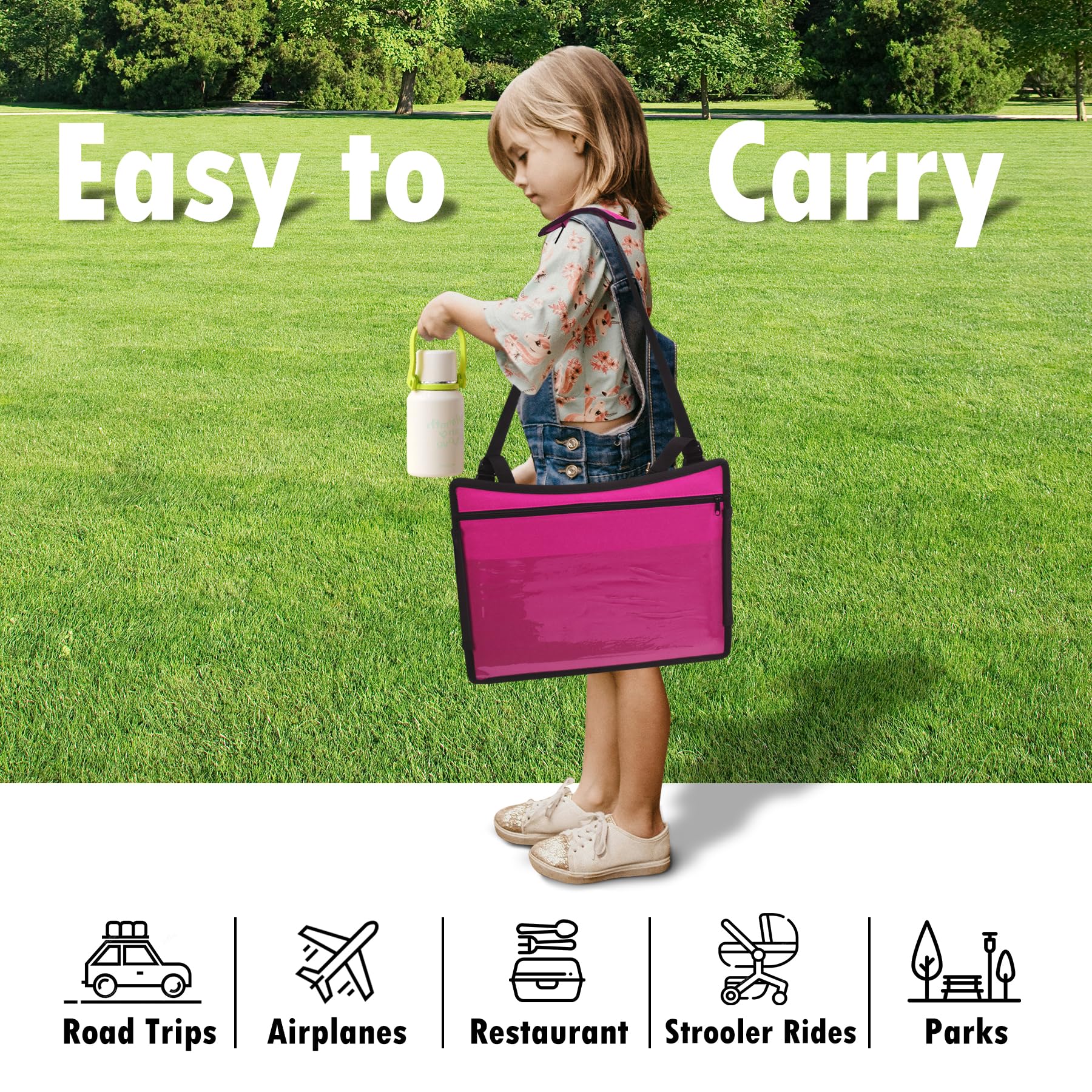 WENRENER size 17x13.5 travel tray fits most car seats