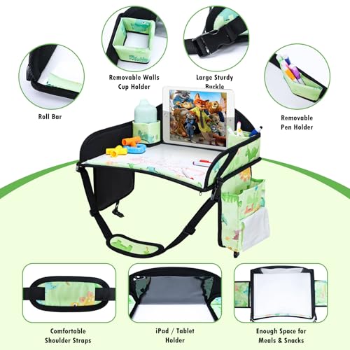 WENRENER toddler lap desk setup for car travel and coloring