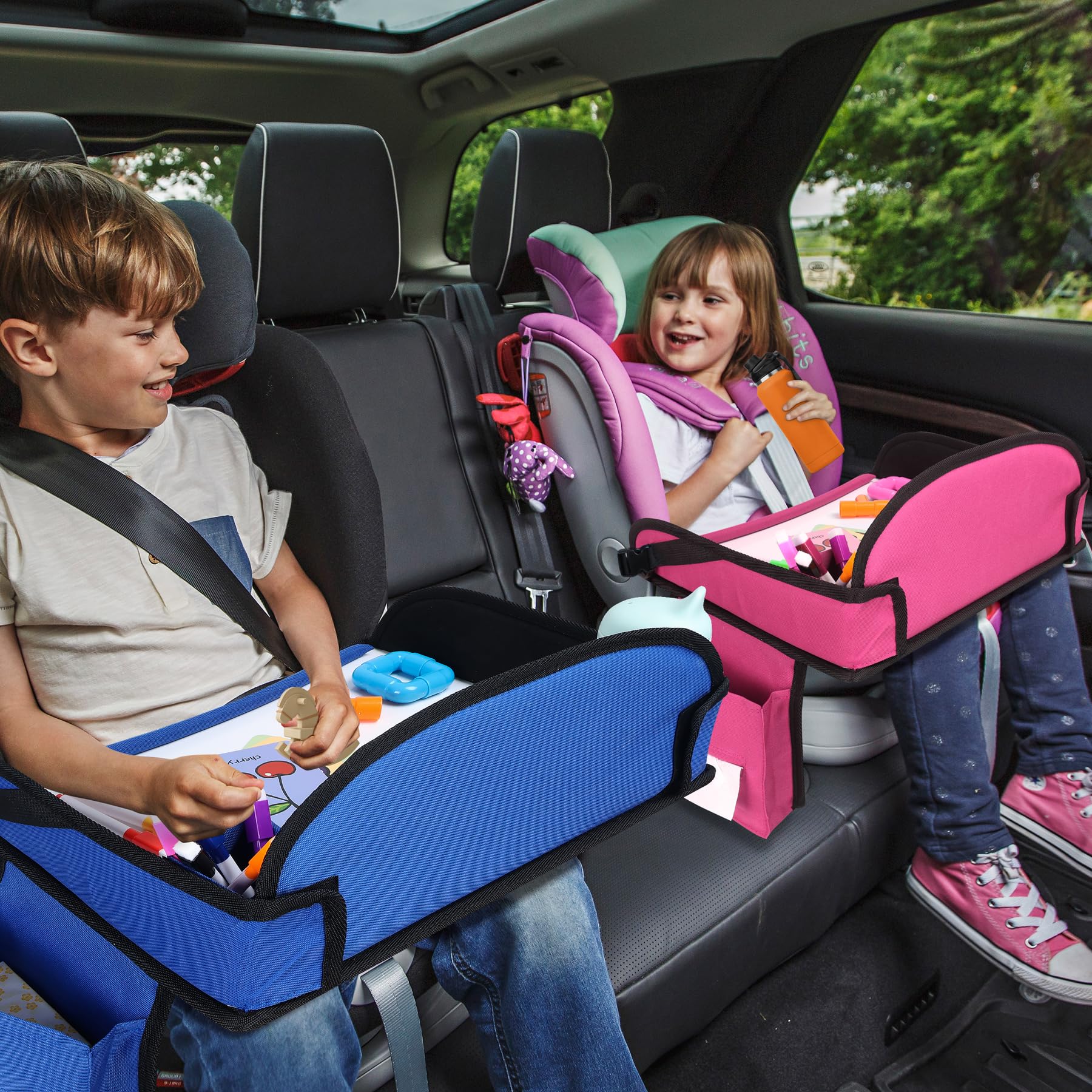 WENRENER travel tray shown in airplane seat for versatile trips