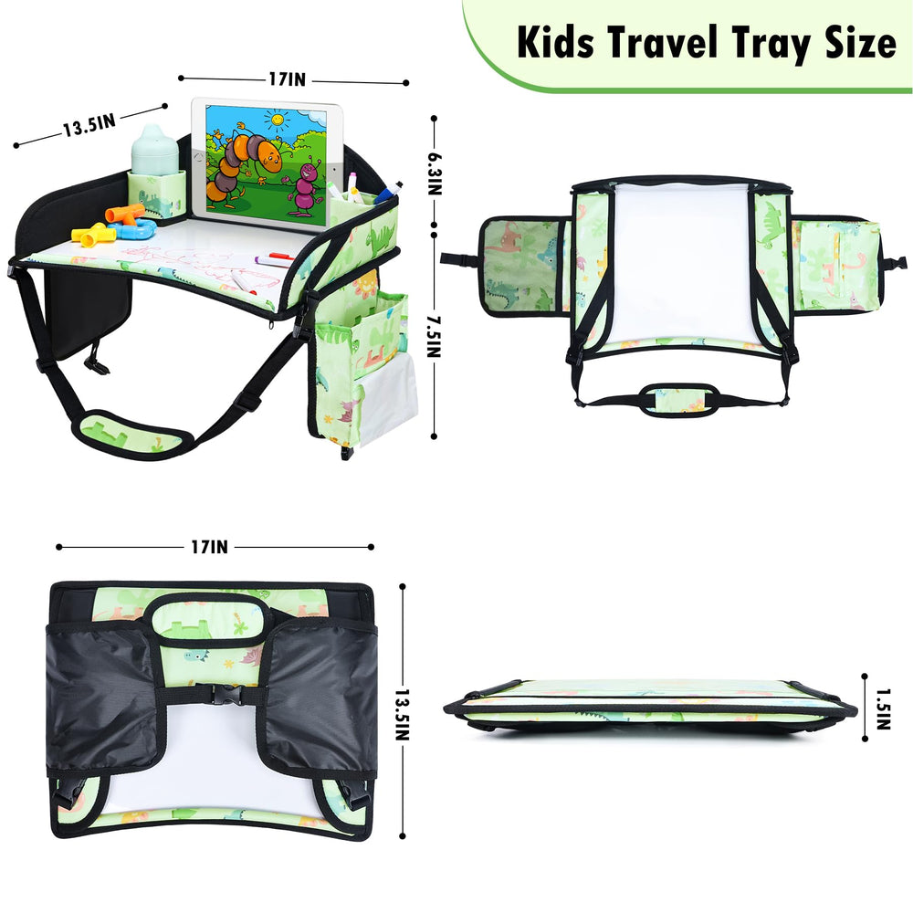 WENRENER travel tray used on airplane for kids' activities.