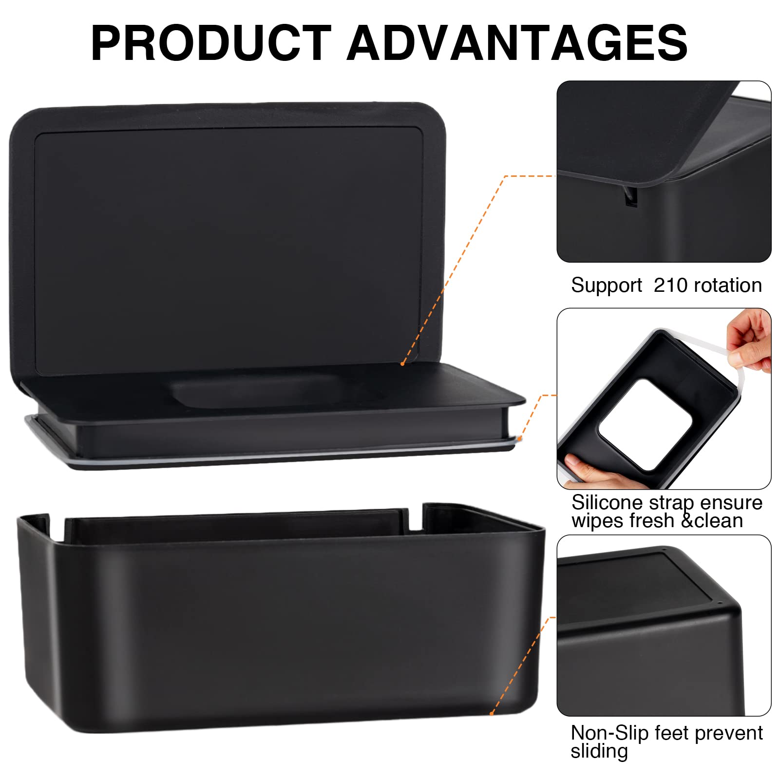 Wenvastree large-capacity wipes dispenser fits most packs