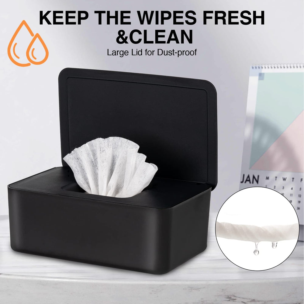 Wenvastree wipes container stays dust-free during filling