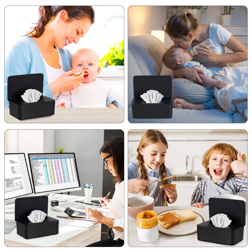 Wenvastree wipes dispenser demonstrates compatibility with common sizes