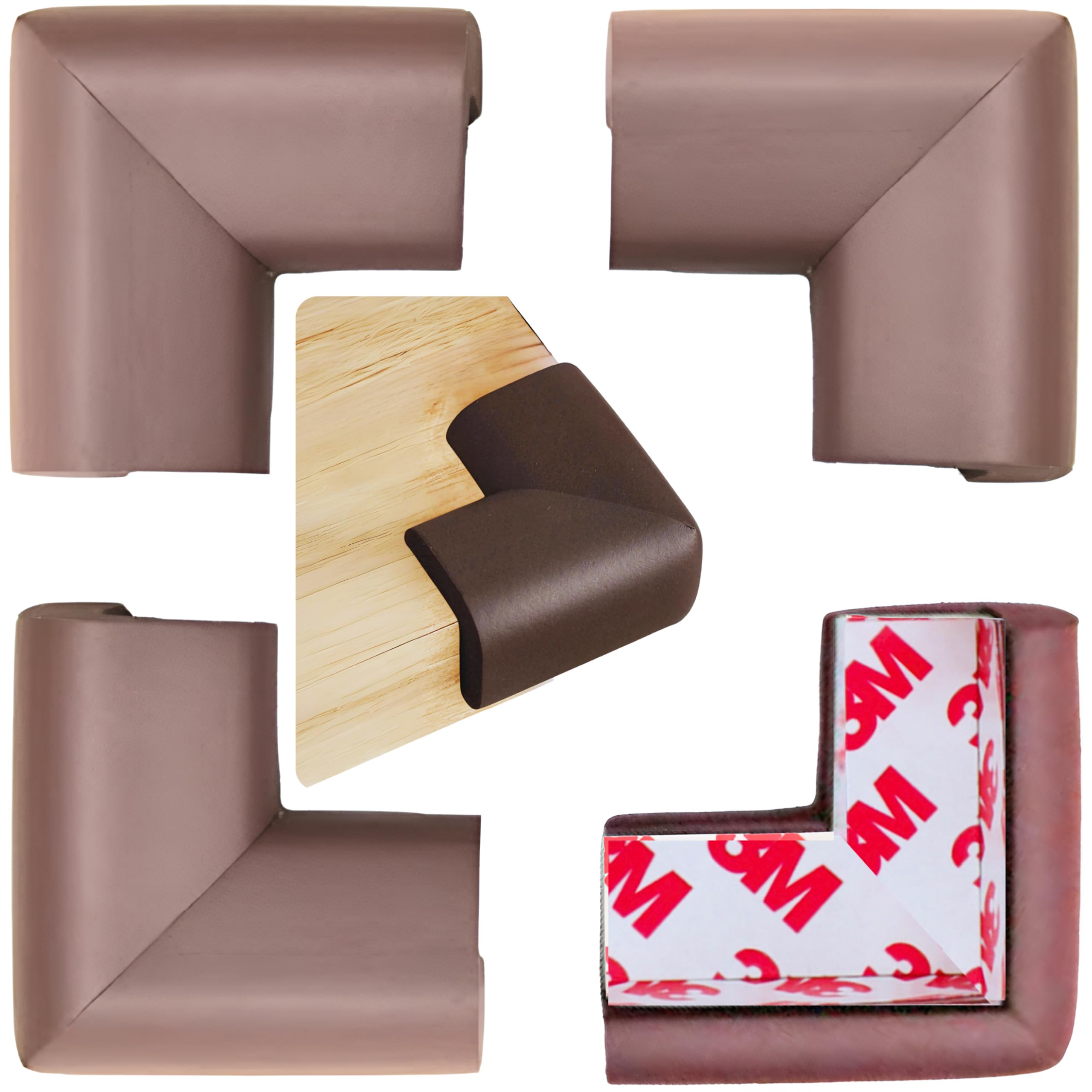 WEPOL soft foam corner protector, front view, cushions sharp edges for safer play