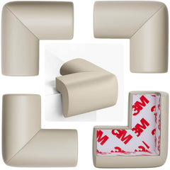 WEPOL soft foam corner protector gray in a 4-pack for baby safety