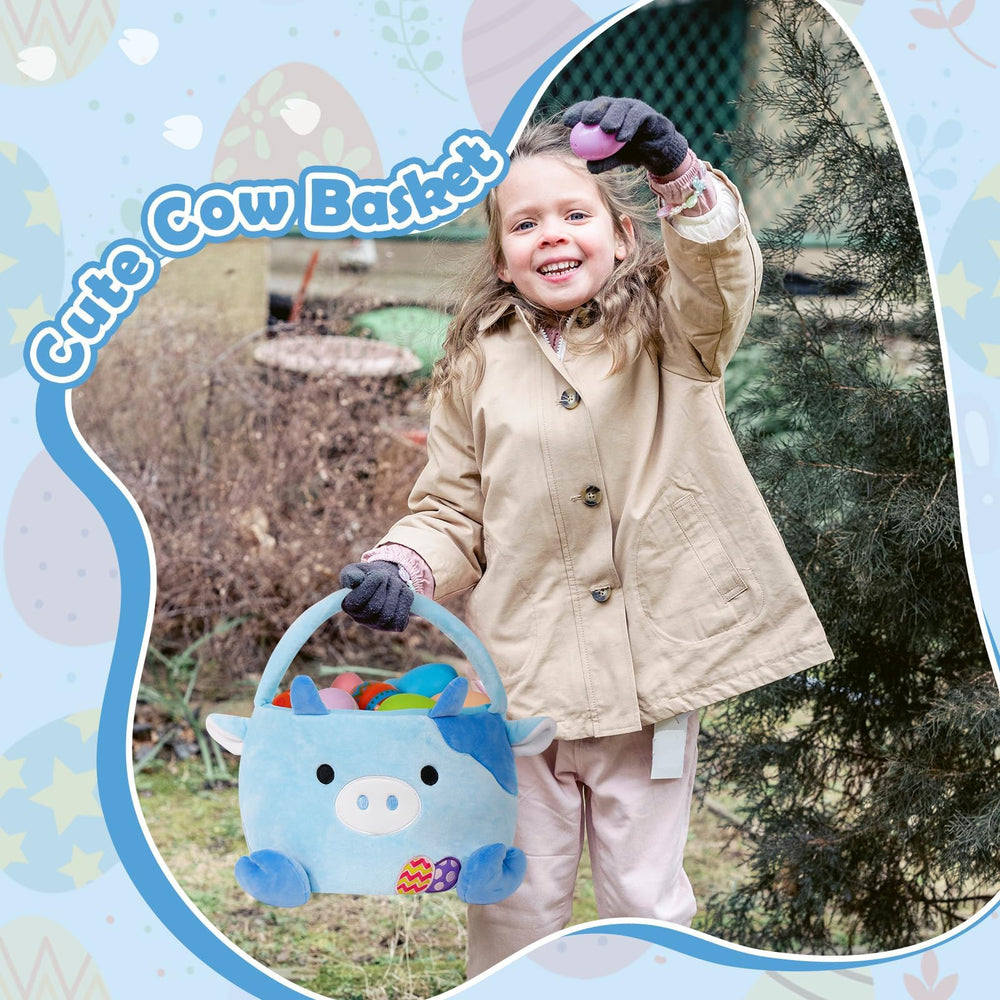 Wepop Easter basket folds flat for easy storage and care.